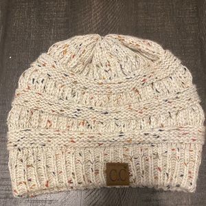 Multicolor CC beanie. one size fits all